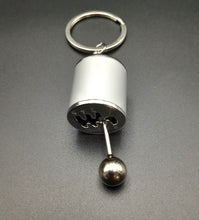 Load image into Gallery viewer, Key Ring/Chain - Explorafind 6 Speed Gearbox Gear Knob Key Ring Silver
