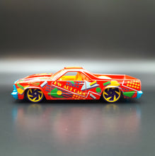 Load image into Gallery viewer, Hot Wheels 2021 &#39;80 El Camino Red #44 HW Art Cars 3/10 - Not Matching Rear Wheel
