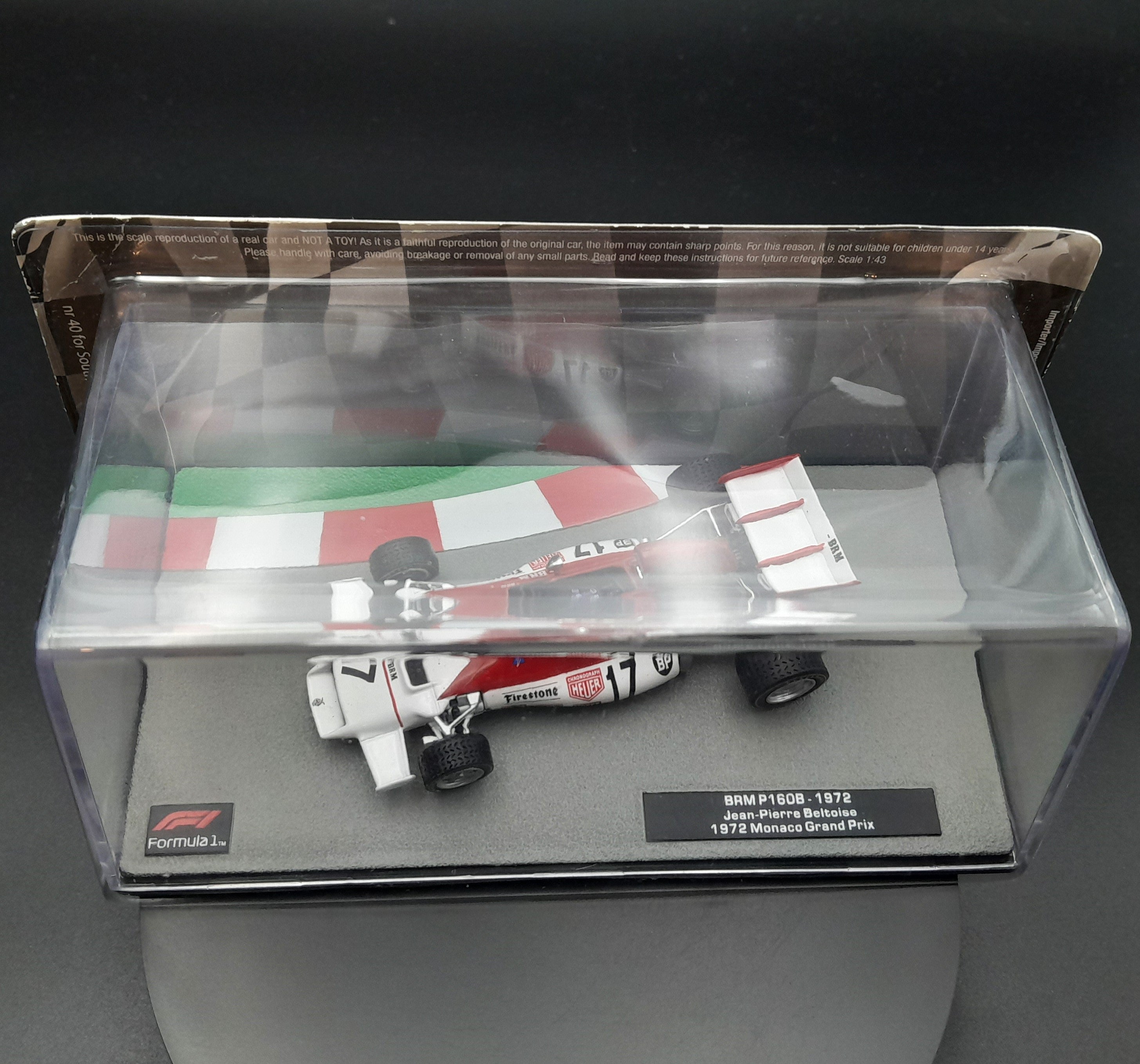 Altaya 1:43 Formule 1 F1 BRM P160B 1972 Beltoise (Neuf avec emballage d