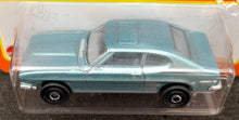 Load image into Gallery viewer, Matchbox 2022 1970 Ford Capri Light Blue #41 MBX Showroom New Long Card
