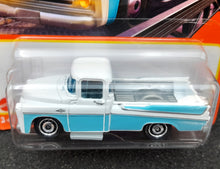 Load image into Gallery viewer, Matchbox 2022 1957 Dodge Sweptside Pickup White/Blue MBX Metro #68 New Long Card
