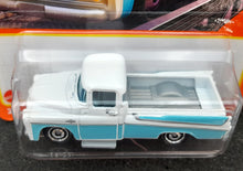 Load image into Gallery viewer, Matchbox 2022 1957 Dodge Sweptside Pickup White/Blue MBX Metro #68 New Long Card
