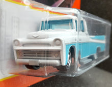 Load image into Gallery viewer, Matchbox 2022 1957 Dodge Sweptside Pickup White/Blue MBX Metro #68 New Long Card
