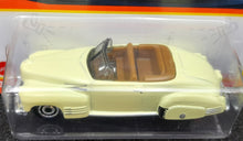 Load image into Gallery viewer, Matchbox 2021 1941 Cadillac Series 62 Convertible Coupe Pale Yellow #34 MBX Showroom
