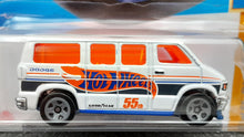 Load image into Gallery viewer, Hot Wheels 2023 Dodge Van White #66 HW 55 Race Team 2/5 New Long Card
