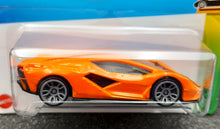 Load image into Gallery viewer, Hot Wheels 2023 Lamborghini Sian FKP37 Orange #163 HW Exotics 1/10 New Long Card
