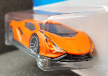 Load image into Gallery viewer, Hot Wheels 2023 Lamborghini Sian FKP37 Orange #163 HW Exotics 1/10 New Long Card
