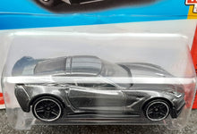 Load image into Gallery viewer, Hot Wheels 2023 Corvette C7 Z06 Dark Grey #193 Then and Now 1/10 New Long Card
