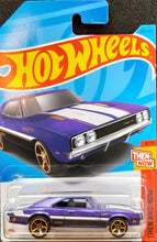 Load image into Gallery viewer, Hot Wheels 2023 &#39;69 Dodge Charger 500 Purple #240 Then and Now 8/10 New Long Card
