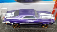 Load image into Gallery viewer, Hot Wheels 2023 &#39;69 Dodge Charger 500 Purple #240 Then and Now 8/10 New Long Card
