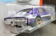 Load image into Gallery viewer, Hot Wheels 2023 &#39;69 Dodge Charger 500 Purple #240 Then and Now 8/10 New Long Card
