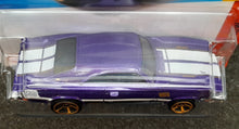 Load image into Gallery viewer, Hot Wheels 2023 &#39;69 Dodge Charger 500 Purple #240 Then and Now 8/10 New Long Card
