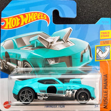 Load image into Gallery viewer, Hot Wheels 2023 Twinduction Light Blue #73 Muscle Mania 1/10 New
