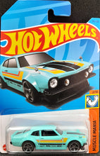 Load image into Gallery viewer, Hot Wheels 2023 Custom Ford Maverick Turquoise #99 Muscle Mania 2/10 New Long Card
