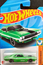 Load image into Gallery viewer, Hot Wheels 2023 &#39;70 Dodge Hemi Challenger Green #123 Muscle Mania 4/10 New Long Card
