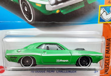 Load image into Gallery viewer, Hot Wheels 2023 &#39;70 Dodge Hemi Challenger Green #123 Muscle Mania 4/10 New Long Card
