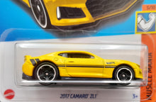 Load image into Gallery viewer, Hot Wheels 2023 2017 Camaro ZL1 Yellow #135 Muscle Mania 5/10 New Long Card
