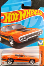 Load image into Gallery viewer, Hot Wheels 2023 &#39;71 Plymouth GTX Orange #166 Muscle Mania 7/10 New Long Card
