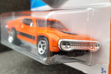 Load image into Gallery viewer, Hot Wheels 2023 &#39;71 Plymouth GTX Orange #166 Muscle Mania 7/10 New Long Card
