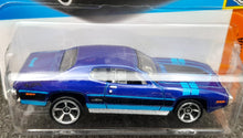 Load image into Gallery viewer, Hot Wheels 2023 &#39;71 Plymouth GTX Blue #166 Muscle Mania 7/10 New Long Card
