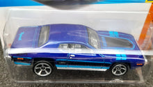 Load image into Gallery viewer, Hot Wheels 2023 &#39;71 Plymouth GTX Blue #166 Muscle Mania 7/10 New Long Card
