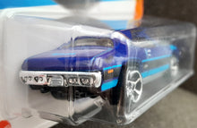 Load image into Gallery viewer, Hot Wheels 2023 &#39;71 Plymouth GTX Blue #166 Muscle Mania 7/10 New Long Card
