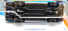 Load image into Gallery viewer, Hot Wheels 2023 &#39;71 Plymouth GTX Blue #166 Muscle Mania 7/10 New Long Card
