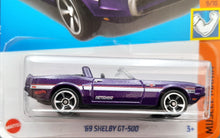 Load image into Gallery viewer, Hot Wheels 2023 &#39;69 Shelby GT 500 Purple Muscle Mania 9/10 New Long Card
