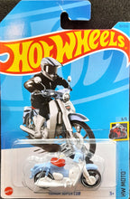 Load image into Gallery viewer, Hot Wheels 2023 Honda Super Cub Light Blue #87 HW Moto 3/5 New Long Card
