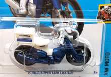 Load image into Gallery viewer, Hot Wheels 2023 Honda Super Cub Custom Blue #160 HW Moto 5/5 New Long Card
