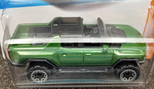 Load image into Gallery viewer, Hot Wheels 2023 GMC Hummer EV Green #116 HW Hot Trucks 3/10 New Long Card
