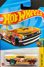 Load image into Gallery viewer, Hot Wheels 2023 &#39;68 Copo Camaro Yellow #63 HW Art Cars 5/10 New Long Card
