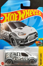 Load image into Gallery viewer, Hot Wheels 2023 Ford Transit Connect White #64 HW Art Cars 6/10 New Long Card
