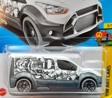 Load image into Gallery viewer, Hot Wheels 2023 Ford Transit Connect White #64 HW Art Cars 6/10 New Long Card
