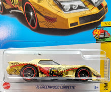 Load image into Gallery viewer, Hot Wheels 2023 &#39;76 Greenwood Corvette Beige #65 HW Art Cars 7/10 New Long Card
