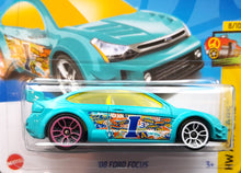 Load image into Gallery viewer, Hot Wheels 2023 &#39;08 Ford Focus Turquoise HW Art Cars 8/10 New
