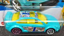 Load image into Gallery viewer, Hot Wheels 2023 &#39;08 Ford Focus Turquoise HW Art Cars 8/10 New
