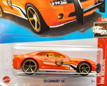 Load image into Gallery viewer, Hot Wheels 2023 &#39;10 Camaro SS Orange #203 HW Rescue 3/10 New Long Card
