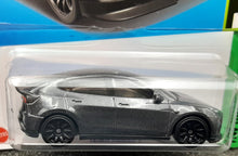 Load image into Gallery viewer, Hot Wheels 2023 Tesla Model Y Midnight Silver #37 HW Green Speed 1/10 New Long Card
