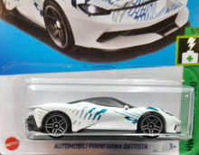 Load image into Gallery viewer, Hot Wheels 2023 Automobili Pinifarina Battista White #108 HW Green Speed New 5/10 Long Card
