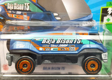 Load image into Gallery viewer, Hot Wheels 2023 Baja Bison T5 Navy Blue #143 HW Green Speed 7/10 New
