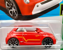 Load image into Gallery viewer, Hot Wheels 2023 Fiat 500e Red #144 HW Green Speed 8/10 New Long Card
