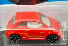 Load image into Gallery viewer, Hot Wheels 2023 Fiat 500e Red #144 HW Green Speed 8/10 New Long Card
