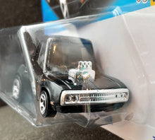 Load image into Gallery viewer, Hot Wheels 2023 &#39;70 Dodge Charger Black #153 Tooned 2/5 New Long Card
