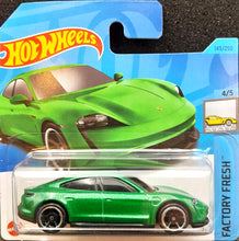 Load image into Gallery viewer, Hot Wheels 2023 Porsche Taycan Turbo S Green #149 Factory Fresh 4/5 New
