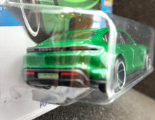 Load image into Gallery viewer, Hot Wheels 2023 Porsche Taycan Turbo S Green #149 Factory Fresh 4/5 New
