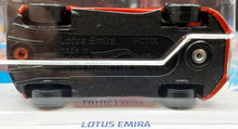 Load image into Gallery viewer, Hot Wheels 2023 Lotus Emira Red #121 Factory Fresh 3/5 New
