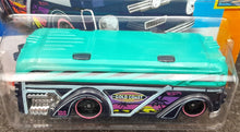 Load image into Gallery viewer, Hot Wheels 2023 Surfin&#39; School Bus Turquoise &amp; Dark Blue #24 Surf&#39;s Up 1/5 New
