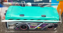 Load image into Gallery viewer, Hot Wheels 2023 Surfin&#39; School Bus Turquoise &amp; Dark Blue #24 Surf&#39;s Up 1/5 New
