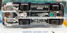 Load image into Gallery viewer, Hot Wheels 2023 Surfin&#39; School Bus Turquoise &amp; Dark Blue #24 Surf&#39;s Up 1/5 New
